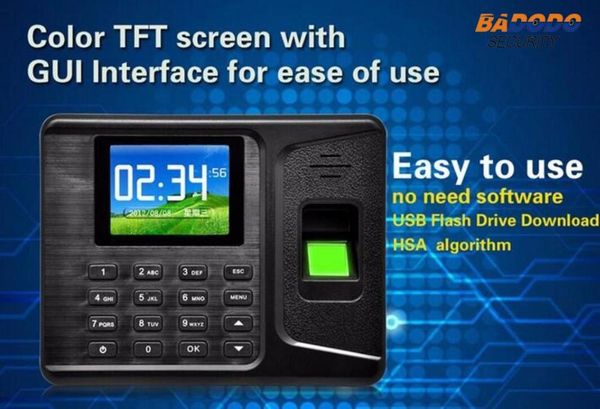 a-e260 time recorder clocking in clock machine attendance check fingerprint + password access control
a-e260 time recorder clocking in clock machine attendance check fingerprint + password access control