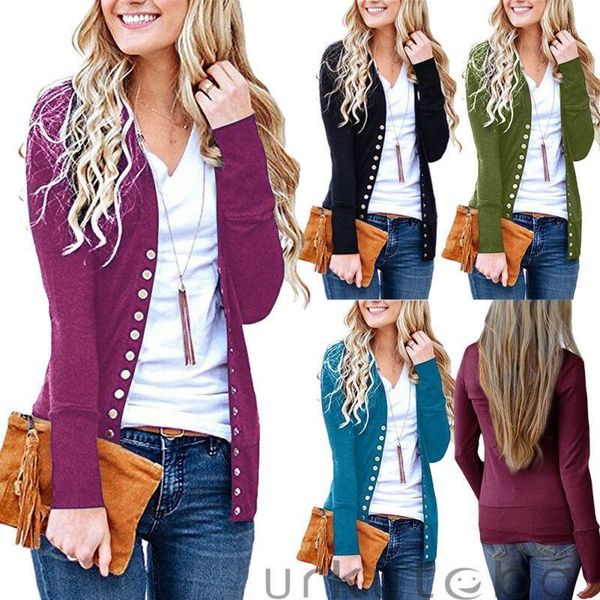 women's v-neck button down knitwear long sleeve basic knit snap cardigan sweater bikini cover up swimwear, White;black
women's v-neck button down knitwear long sleeve basic knit snap cardigan sweater bikini cover up swimwear, White;black