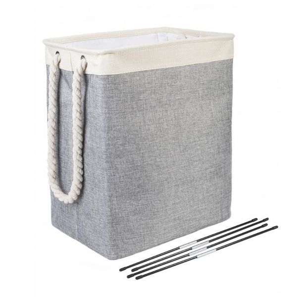 foldable laundry storage basket linen cotton square box multi-purpose delicate toys cds books clothes home tools & organization
foldable laundry storage basket linen cotton square box multi-purpose delicate toys cds books clothes home tools & organization