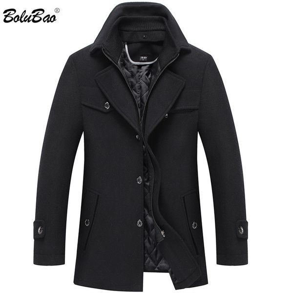 bolubao winter brand men solid wool blend coat men fashion casual double collar wool overcoat thick warm wild wool coats male 210518, Black
bolubao winter brand men solid wool blend coat men fashion casual double collar wool overcoat thick warm wild wool coats male 210518, Black