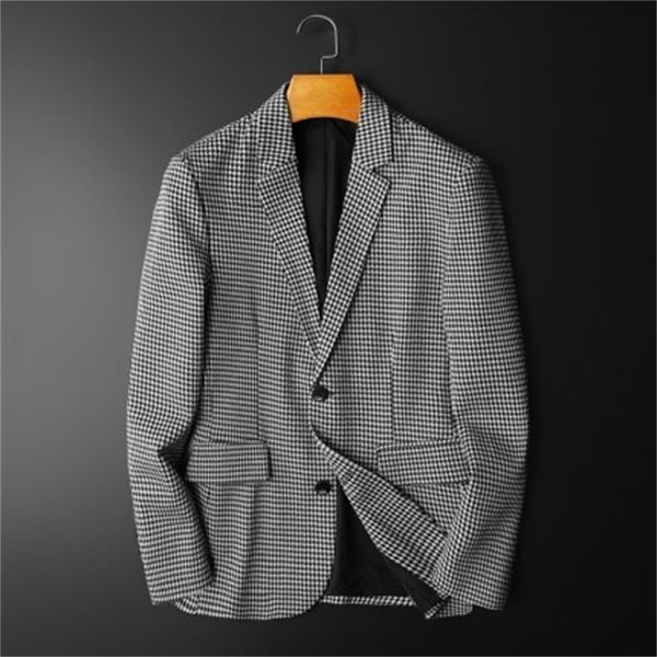 2021 autumn new men's leisure slim fit fashion large size long sleeve single west lattice business suit coat, White;black
2021 autumn new men's leisure slim fit fashion large size long sleeve single west lattice business suit coat, White;black