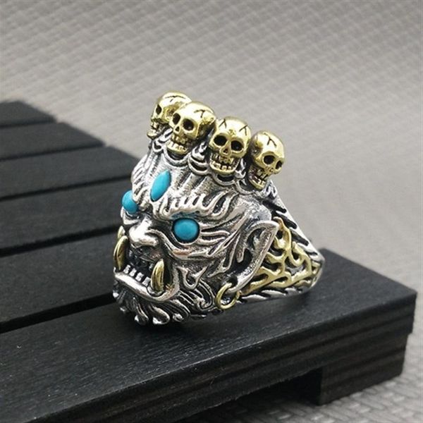 cluster rings fashion vintage mahakala god of wealth hip hop rock punk metal sivler black ring for men luxury jewelry wholesale, Golden;silver
cluster rings fashion vintage mahakala god of wealth hip hop rock punk metal sivler black ring for men luxury jewelry wholesale, Golden;silver