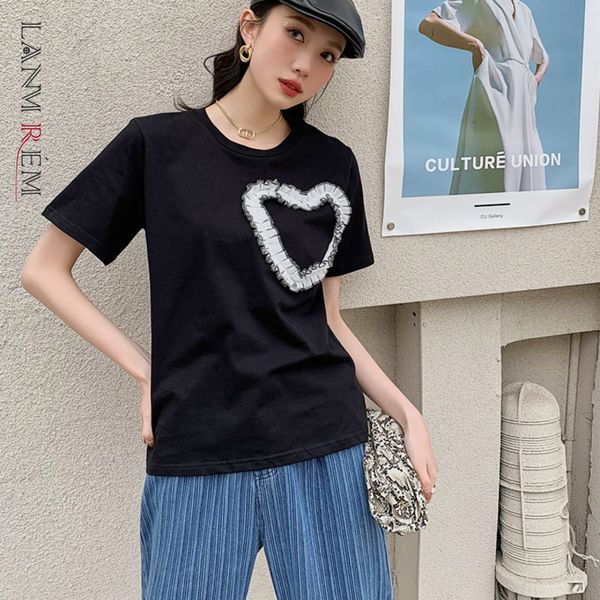 women lace patchwork shirts love pattern short sleeve t-shirt loose fit lady fashion tide summer 2h143 210507, White
women lace patchwork shirts love pattern short sleeve t-shirt loose fit lady fashion tide summer 2h143 210507, White