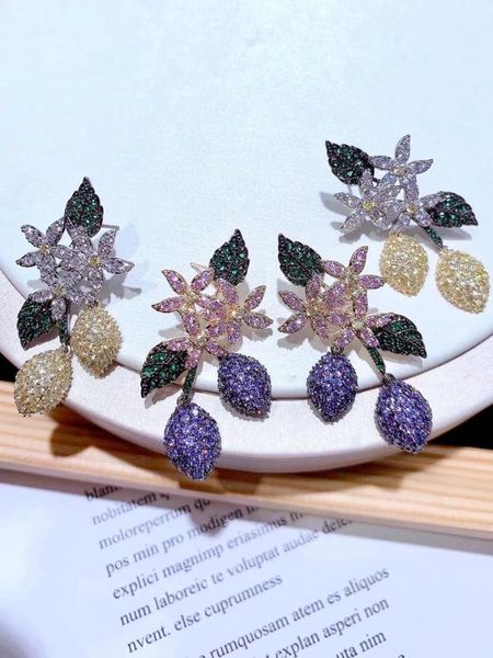 dangle & chandelier korean version of light luxury micro inlaid zircon lovely flowers and leaves earrings temperament joker exquisite, Silver
dangle & chandelier korean version of light luxury micro inlaid zircon lovely flowers and leaves earrings temperament joker exquisite, Silver