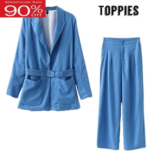 two piece dress 2021 women cotton and linen blue small suit belt thin long blazer jacket high waist straight pant office lady set, White
two piece dress 2021 women cotton and linen blue small suit belt thin long blazer jacket high waist straight pant office lady set, White