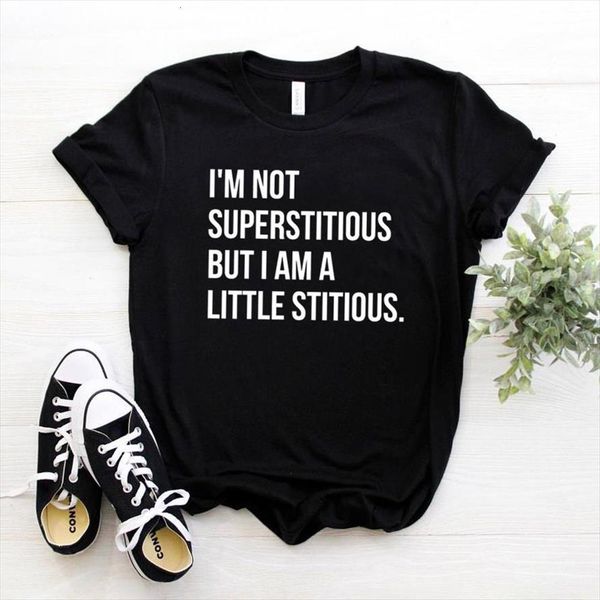 and women im not mens t shirts superstitious letters womens print short sleeve o neck loose ladies tee, White;black
and women im not mens t shirts superstitious letters womens print short sleeve o neck loose ladies tee, White;black