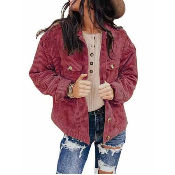 women's jackets casual long sleeve jacket loose turn-down collar for fashion women 2021 autumn winters single breasted pockests coat, Black;brown
women's jackets casual long sleeve jacket loose turn-down collar for fashion women 2021 autumn winters single breasted pockests coat, Black;brown