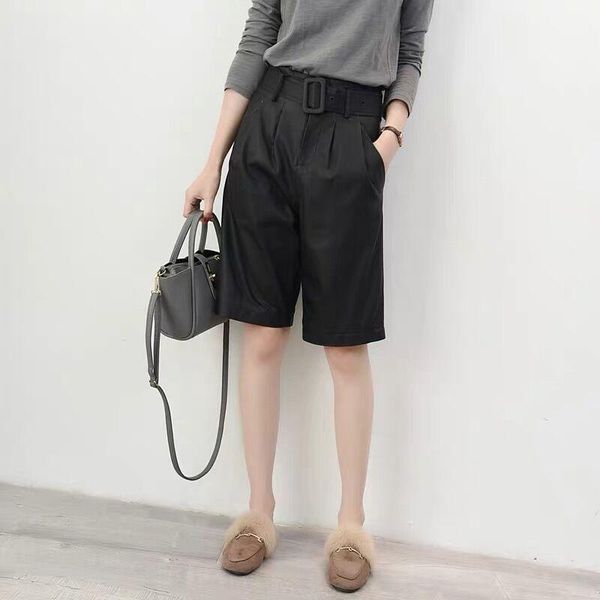 women's pants & capris haigh waist palazzo streetwear trousers women natural sheepskin leather wide leg, Black;white
women's pants & capris haigh waist palazzo streetwear trousers women natural sheepskin leather wide leg, Black;white