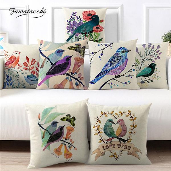 cushion/decorative pillow fuwatacchi animals bird print cushion covers decorative cases bed pillows for home decor sofa chair coushion 45x45
cushion/decorative pillow fuwatacchi animals bird print cushion covers decorative cases bed pillows for home decor sofa chair coushion 45x45