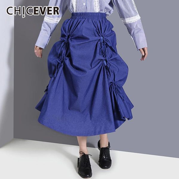 skirts chicever blue solid long skirt high waist fold pleated loose minimalist mid women's clothing korean fashion 2021 summer, Black
skirts chicever blue solid long skirt high waist fold pleated loose minimalist mid women's clothing korean fashion 2021 summer, Black