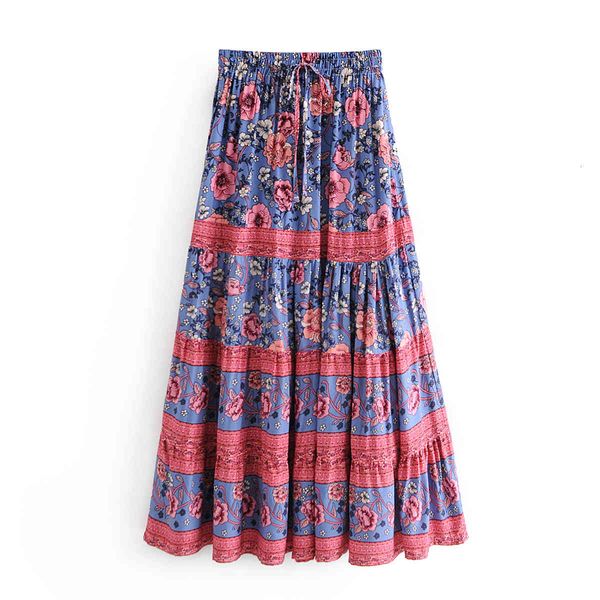 women long beach spring summer floral print bohemian skirts drawstring elastic waist casual holiday seaside boho skirt female, Black
women long beach spring summer floral print bohemian skirts drawstring elastic waist casual holiday seaside boho skirt female, Black