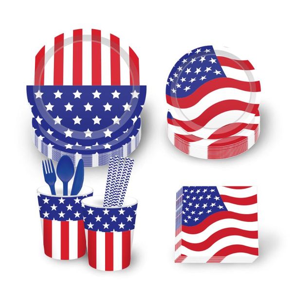 disposable dinnerware july 4th theme party decorations tableware napkins cups for independence day national favors
disposable dinnerware july 4th theme party decorations tableware napkins cups for independence day national favors