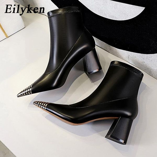 natural genuine leather boots women fashion metal decoration pointed toe mid square heels ladies warm short plush shoes, Black
natural genuine leather boots women fashion metal decoration pointed toe mid square heels ladies warm short plush shoes, Black