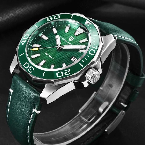 wristwatches pagani design men's mechanical watch ceramic bezel nh35a sapphire glass 100m waterproof fashion watches reloj cloc, Slivery;brown
wristwatches pagani design men's mechanical watch ceramic bezel nh35a sapphire glass 100m waterproof fashion watches reloj cloc, Slivery;brown