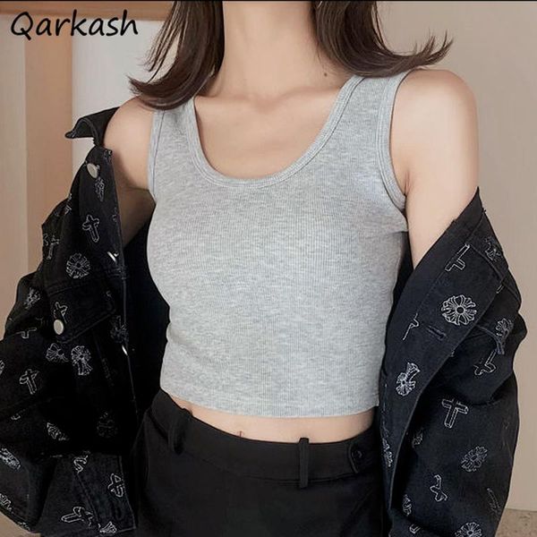 women's tanks & camis camisole women simple all-match workout solid color screw thread crop ladies clothing thin summer soft insid, White
women's tanks & camis camisole women simple all-match workout solid color screw thread crop ladies clothing thin summer soft insid, White