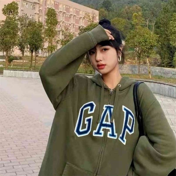 large letter embroidery cotton hoodie loose women's zipper plus size spring and autumn large round neck y2k 210813, Black
large letter embroidery cotton hoodie loose women's zipper plus size spring and autumn large round neck y2k 210813, Black