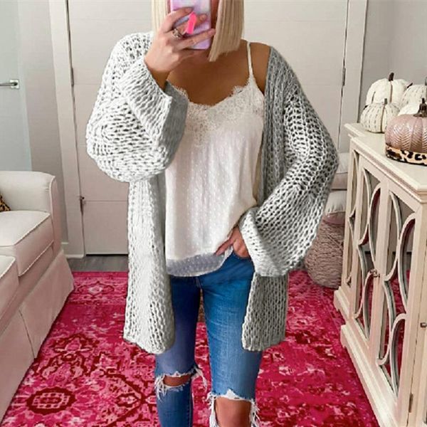 women's knits & tees women sweater coat spring autumn fashion long sleeve hollow knitted cardigan casual solid loose ladies, White
women's knits & tees women sweater coat spring autumn fashion long sleeve hollow knitted cardigan casual solid loose ladies, White
