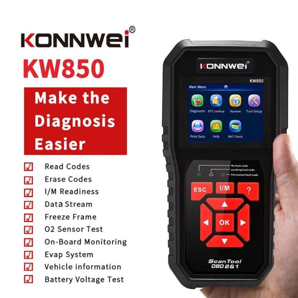 code readers & scan tools kw850 professional obdii scanner auto reader full function car diagnosis obd2 universal obd engine read
code readers & scan tools kw850 professional obdii scanner auto reader full function car diagnosis obd2 universal obd engine read