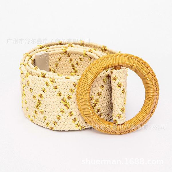 belts braided wide ladies belt for dress round wooden buckle rope women fake straw female waist, Black;brown
belts braided wide ladies belt for dress round wooden buckle rope women fake straw female waist, Black;brown