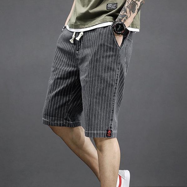 men's shorts summer plus size men trend loose elastic striped pants casual thin black blue knee length pockets cotton soft trousers, White;black
men's shorts summer plus size men trend loose elastic striped pants casual thin black blue knee length pockets cotton soft trousers, White;black