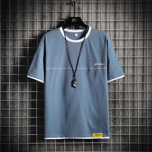 fashion men's short sleeve men's t-shirt summer trend vacation two casual bottomed bodied shirts, White;black
fashion men's short sleeve men's t-shirt summer trend vacation two casual bottomed bodied shirts, White;black