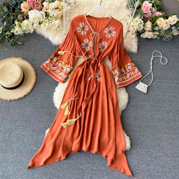 bohemian flroal vrouwen jurk lente zomer a-lijn strand stijl vestidos lace up v-hals lange jurken retro 210512, Black;gray
bohemian flroal vrouwen jurk lente zomer a-lijn strand stijl vestidos lace up v-hals lange jurken retro 210512, Black;gray
