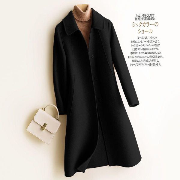 women's wool & blends black double-sided cashmere coat 2021 autumn and winter medium long models coats for women korean clothing
women's wool & blends black double-sided cashmere coat 2021 autumn and winter medium long models coats for women korean clothing