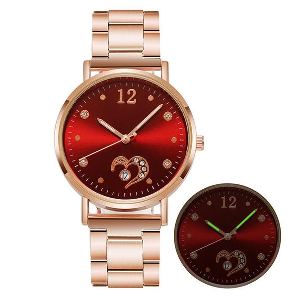 wristwatches ladies temperament luminous steel band glass alloy quartz watch women watches fashion disc simple romantic wrist, Slivery;brown
wristwatches ladies temperament luminous steel band glass alloy quartz watch women watches fashion disc simple romantic wrist, Slivery;brown