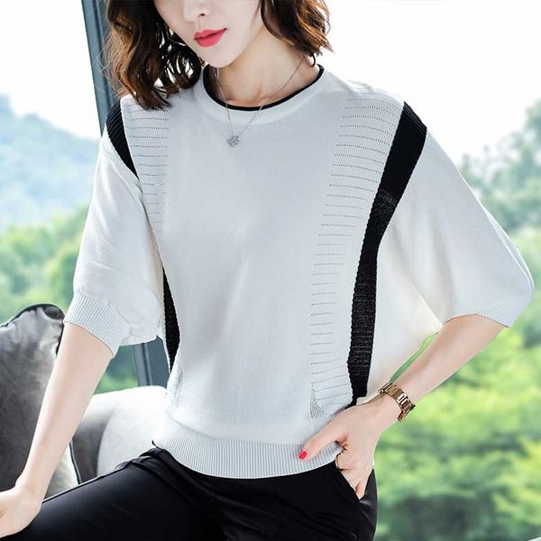 women's t-shirt new hollow out t women striped tshirt female knitted summer korean short sleeve woman clothes tee femme 7oju, White
women's t-shirt new hollow out t women striped tshirt female knitted summer korean short sleeve woman clothes tee femme 7oju, White