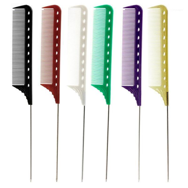 hair tail comb with stainless steel styling barber hairdressing anti static salon in 6 colors1, Silver
hair tail comb with stainless steel styling barber hairdressing anti static salon in 6 colors1, Silver