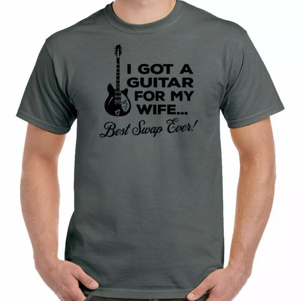 guitar t-shirt mens funny electric acoustic bass rock band music for, White;black
guitar t-shirt mens funny electric acoustic bass rock band music for, White;black