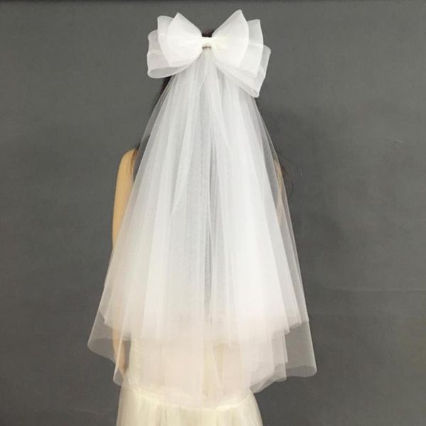 bridal veils 2021 simple short tulle wedding bow white ivory veil for bride mariage accessories, Black
bridal veils 2021 simple short tulle wedding bow white ivory veil for bride mariage accessories, Black