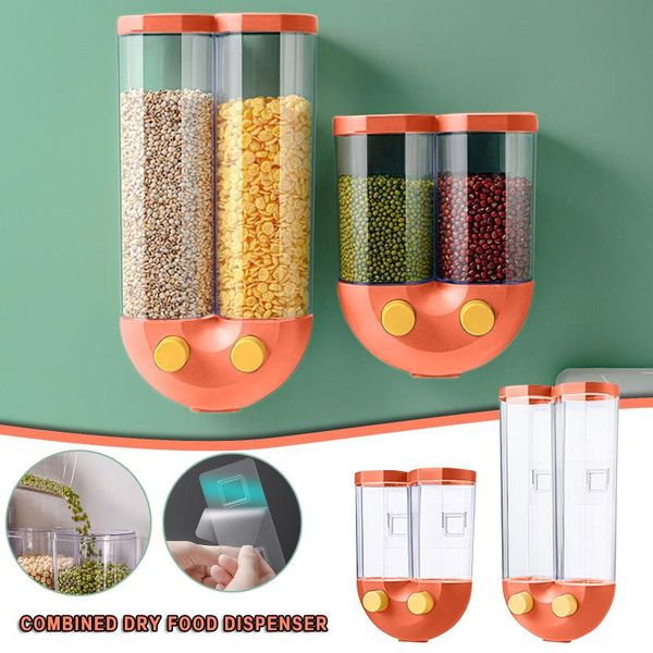storage bottles & jars wall-mounted grain box compartmentalized tank boxes plastic food dispenser for kitchen accessories
storage bottles & jars wall-mounted grain box compartmentalized tank boxes plastic food dispenser for kitchen accessories