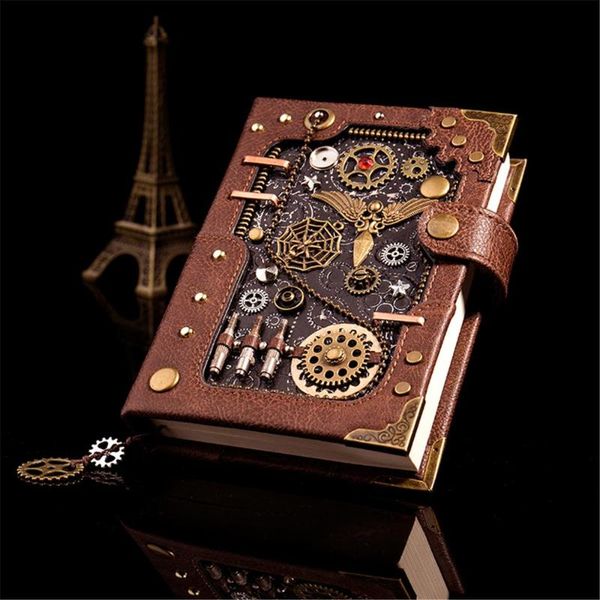 brand and steampunk gear retro notebook artwork level handmade exquisite novelty gift 16 x 12cm notepads, Purple;pink
brand and steampunk gear retro notebook artwork level handmade exquisite novelty gift 16 x 12cm notepads, Purple;pink