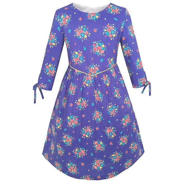 girl's dresses girls dress purple flower 3/4 sleeve princess party cotton 2021 summer wedding clothes size 4-12 carnival vestidos, Red;yellow
girl's dresses girls dress purple flower 3/4 sleeve princess party cotton 2021 summer wedding clothes size 4-12 carnival vestidos, Red;yellow