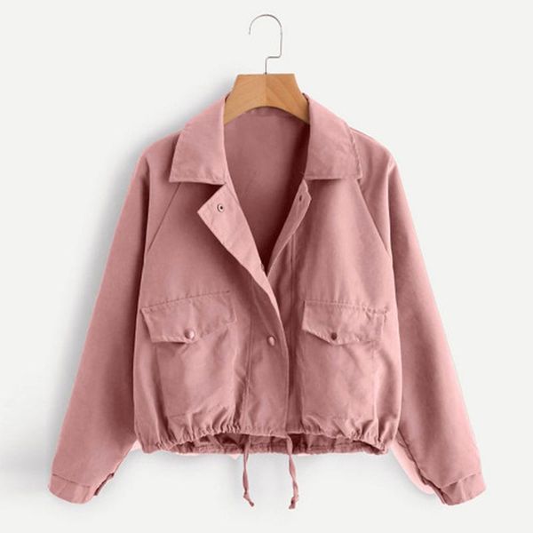 women's jackets la maxza 2021 autumn women jacket single breasted loose casual outerwear clothes streetwear long sleeves coats 102006, Black;brown
women's jackets la maxza 2021 autumn women jacket single breasted loose casual outerwear clothes streetwear long sleeves coats 102006, Black;brown