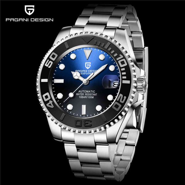 watch 2021 pagani design brand men's military sport automatic mechanical es 100m waterproof stainless steel luxury men, Slivery;brown
watch 2021 pagani design brand men's military sport automatic mechanical es 100m waterproof stainless steel luxury men, Slivery;brown