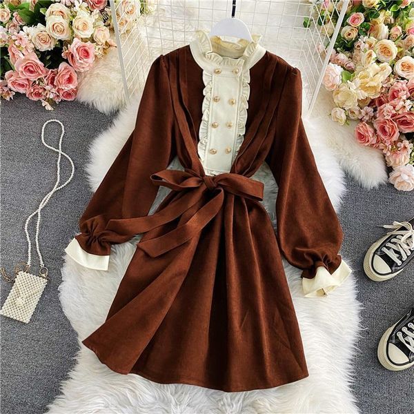 french style vintage court hepburn stand collar dress autumn and winter loose elegant a- line little black casual dresses, Black;gray
french style vintage court hepburn stand collar dress autumn and winter loose elegant a- line little black casual dresses, Black;gray