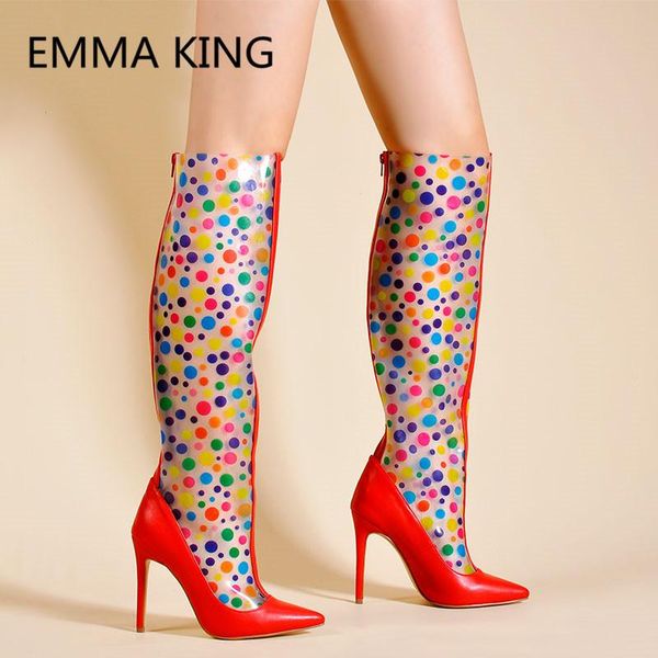 polka 2021 fashion dot pvc transparent women over the knee rubber boots pointed toe prints high heel shoes woman rain, Black
polka 2021 fashion dot pvc transparent women over the knee rubber boots pointed toe prints high heel shoes woman rain, Black