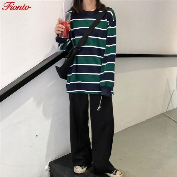 women's hoodies & sweatshirts sweatshirt women 2021 fashion harajuku style round neck stripe autumn winter female loose long sleeve pul, Black
women's hoodies & sweatshirts sweatshirt women 2021 fashion harajuku style round neck stripe autumn winter female loose long sleeve pul, Black