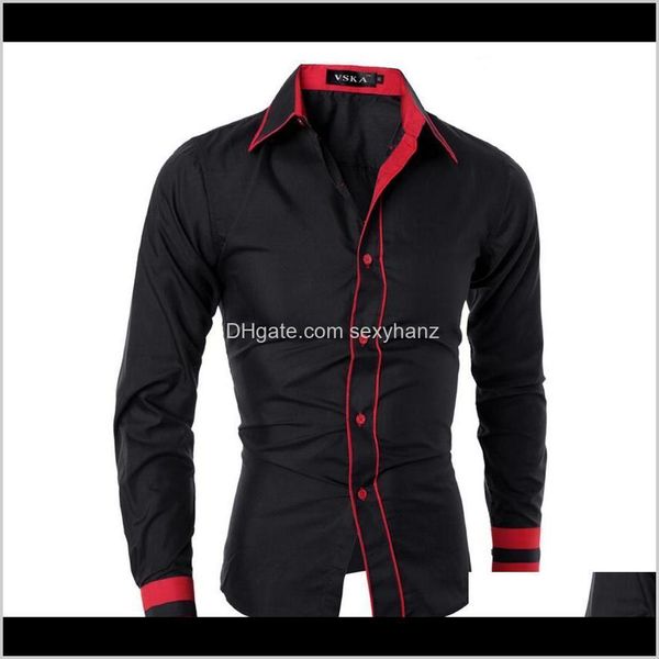 mens apparel drop delivery 2021 wholesale- autumn clothing men dress shirts fashion solid ciolor casual slim shirt society business camisas, White;black
mens apparel drop delivery 2021 wholesale- autumn clothing men dress shirts fashion solid ciolor casual slim shirt society business camisas, White;black
