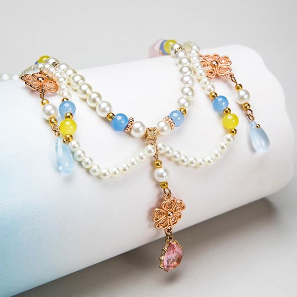 chains hanfu cheongsam retro colored glaze pendant necklace women man sweater chain gift, Silver
chains hanfu cheongsam retro colored glaze pendant necklace women man sweater chain gift, Silver
