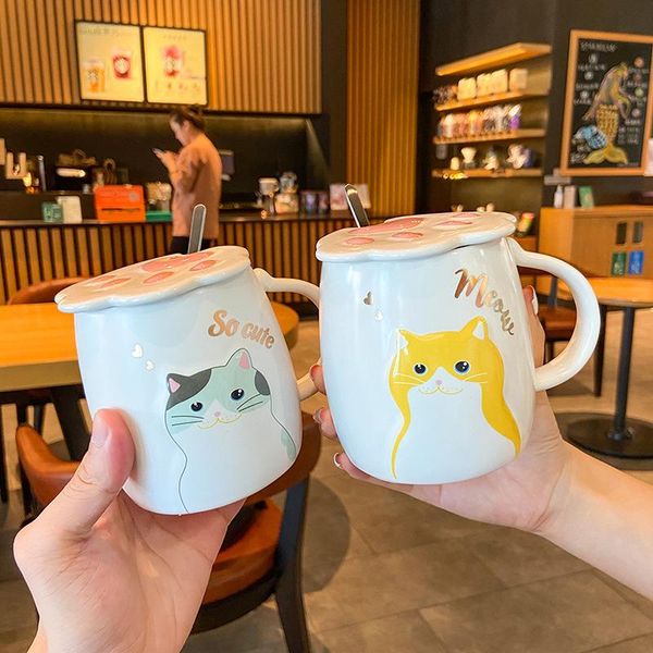 mugs cartoon cute mug cat ceramic cup with lid and spoon relief claw water creative boys girls students coffee
mugs cartoon cute mug cat ceramic cup with lid and spoon relief claw water creative boys girls students coffee