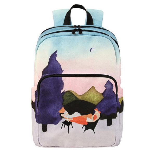 backpack 2021 women's original design tide canvas large capacity travel bag girls lappreppy style mochilas feminina