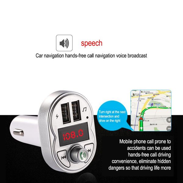 & mp4 players a3 car mp3 player bluetooth fm transmitter handscall with 5v 2.1a dual usb tf card u disk kit um