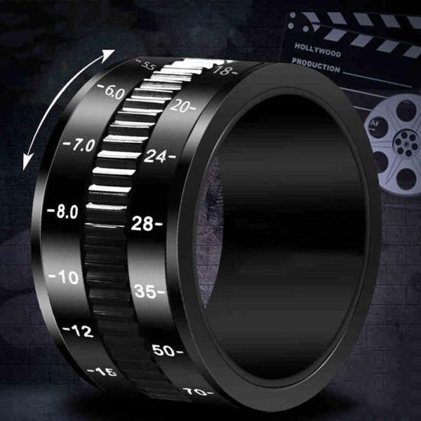 cluster rings pographer black camera lens for men separate rotatable decompression trendy party domineering single digital ring, Golden;silver
cluster rings pographer black camera lens for men separate rotatable decompression trendy party domineering single digital ring, Golden;silver
