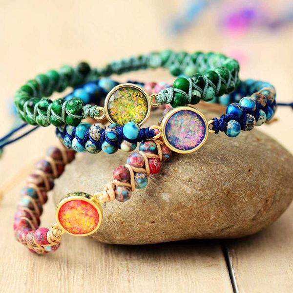 charm bracelets stone beaded wrap femme jaspers opal string braided yoga friendship bracelet bangle bohemian jewellery, Golden;silver
charm bracelets stone beaded wrap femme jaspers opal string braided yoga friendship bracelet bangle bohemian jewellery, Golden;silver