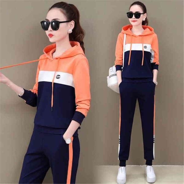hooded sportswear leisure suit women's new spring and autumn korean fashion loose sweater two-piece set, Gray
hooded sportswear leisure suit women's new spring and autumn korean fashion loose sweater two-piece set, Gray