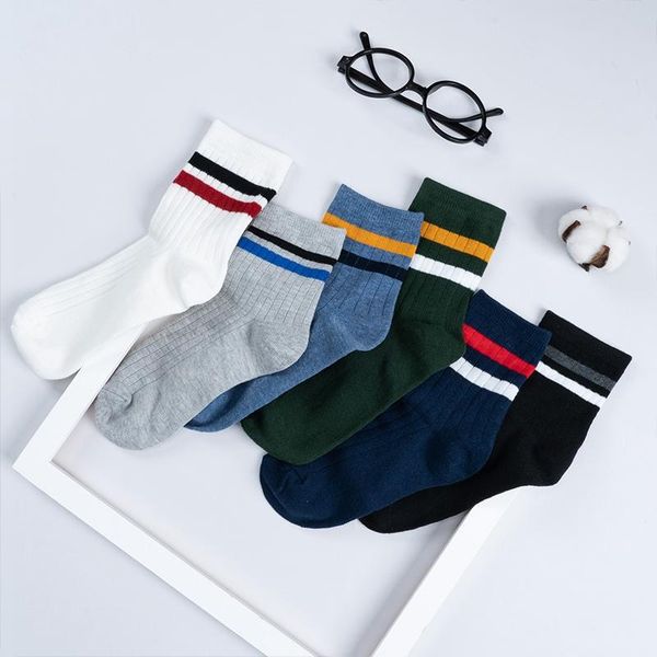 men's socks 1 pair adults sports soft men breathable combed cotton two stripes tube cycling running basketball fashion, Black
men's socks 1 pair adults sports soft men breathable combed cotton two stripes tube cycling running basketball fashion, Black