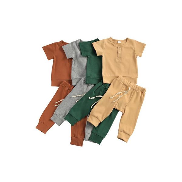 clothing sets baby summer 0-18m toddler born boys girls button short sleeve t-shirts+elastic pants casual cotton tracksuits, White
clothing sets baby summer 0-18m toddler born boys girls button short sleeve t-shirts+elastic pants casual cotton tracksuits, White